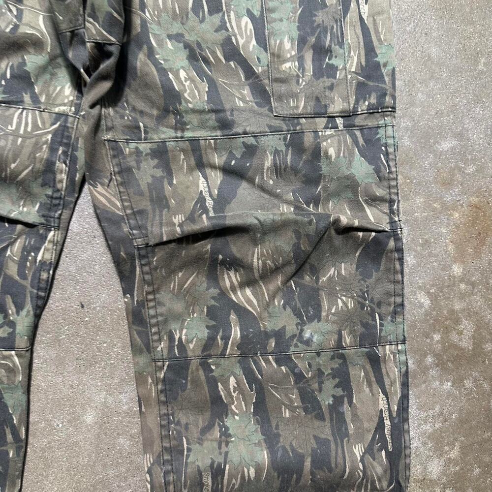 Vintage Army Camo Cargo Pants 31x31 Double Knees Camouflage Baggy Skater Jeans - Picture 4 of 7